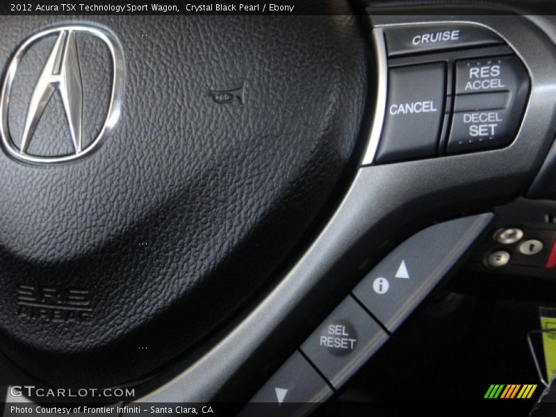 Crystal Black Pearl / Ebony 2012 Acura TSX Technology Sport Wagon
