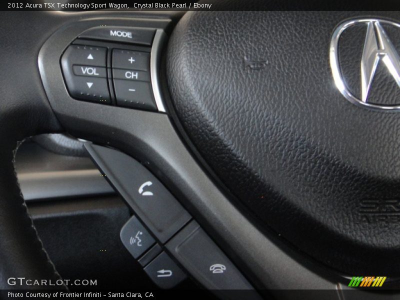 Crystal Black Pearl / Ebony 2012 Acura TSX Technology Sport Wagon