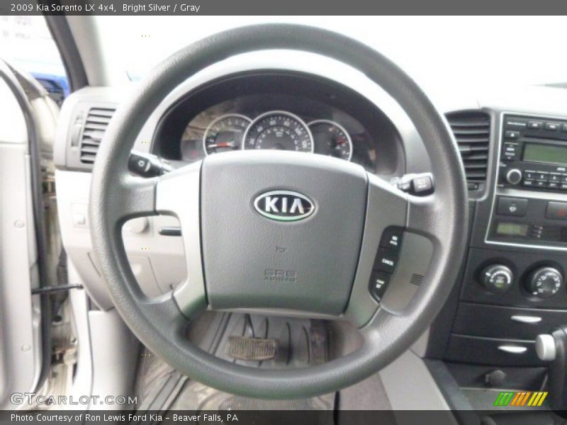 Bright Silver / Gray 2009 Kia Sorento LX 4x4