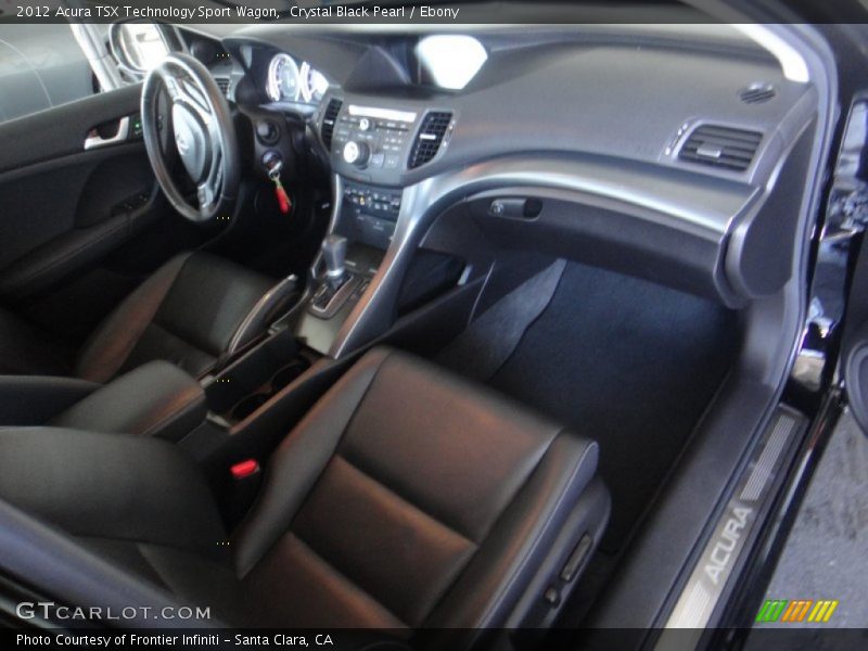 Crystal Black Pearl / Ebony 2012 Acura TSX Technology Sport Wagon