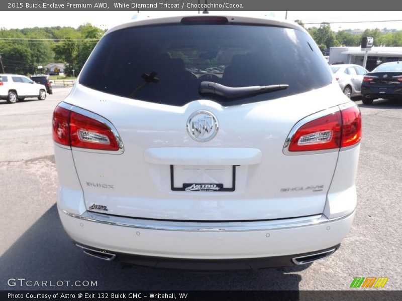 White Diamond Tricoat / Choccachino/Cocoa 2015 Buick Enclave Premium AWD