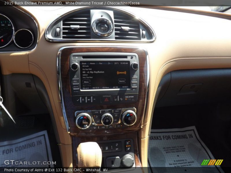 White Diamond Tricoat / Choccachino/Cocoa 2015 Buick Enclave Premium AWD