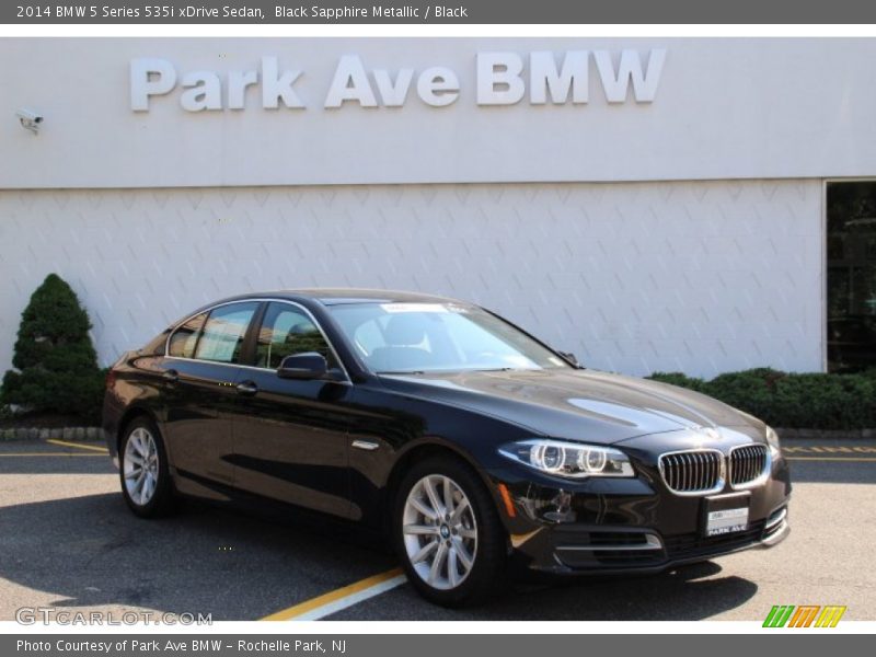 Black Sapphire Metallic / Black 2014 BMW 5 Series 535i xDrive Sedan