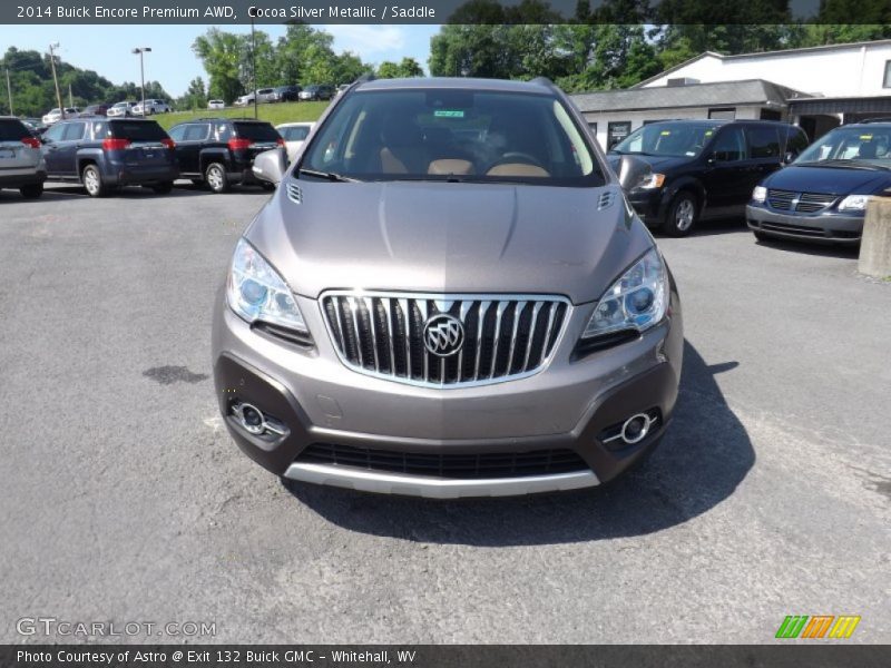 Cocoa Silver Metallic / Saddle 2014 Buick Encore Premium AWD