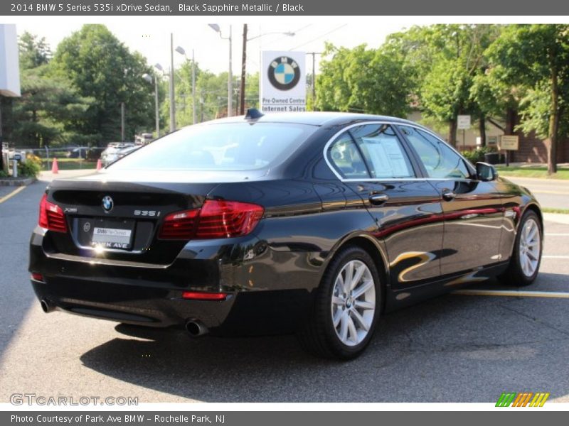 Black Sapphire Metallic / Black 2014 BMW 5 Series 535i xDrive Sedan
