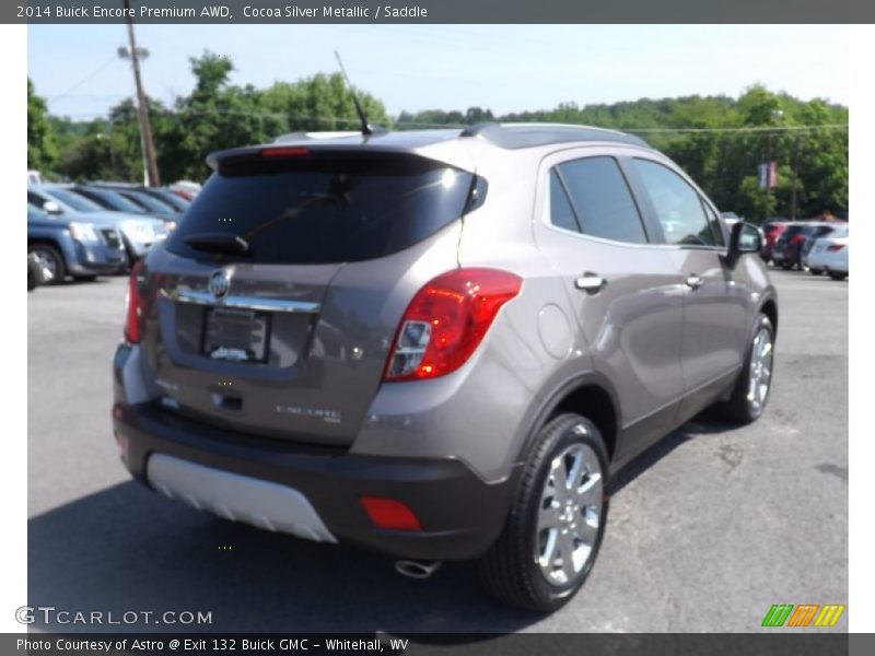 Cocoa Silver Metallic / Saddle 2014 Buick Encore Premium AWD
