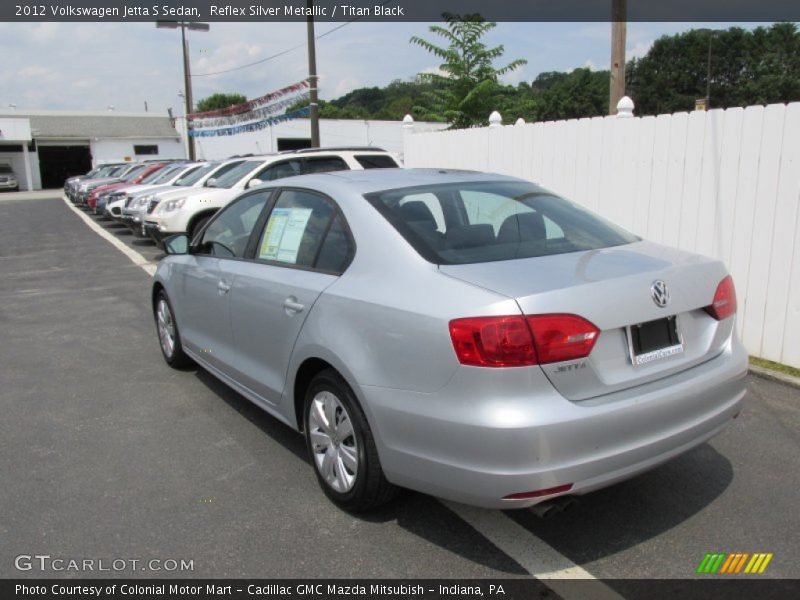 Reflex Silver Metallic / Titan Black 2012 Volkswagen Jetta S Sedan