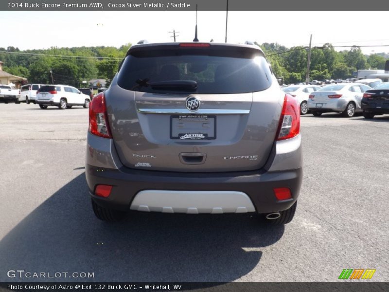 Cocoa Silver Metallic / Saddle 2014 Buick Encore Premium AWD
