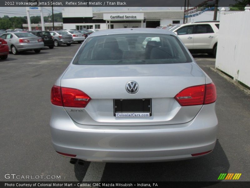 Reflex Silver Metallic / Titan Black 2012 Volkswagen Jetta S Sedan