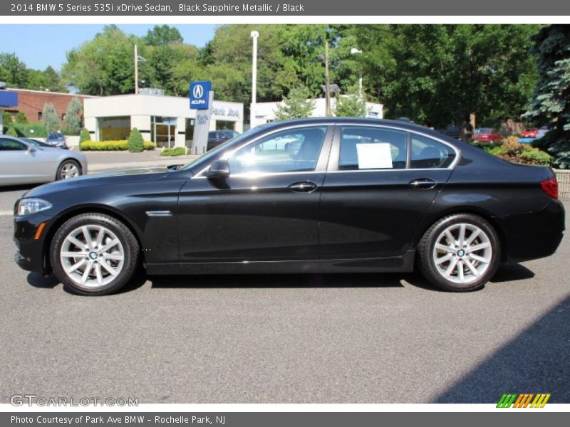 Black Sapphire Metallic / Black 2014 BMW 5 Series 535i xDrive Sedan