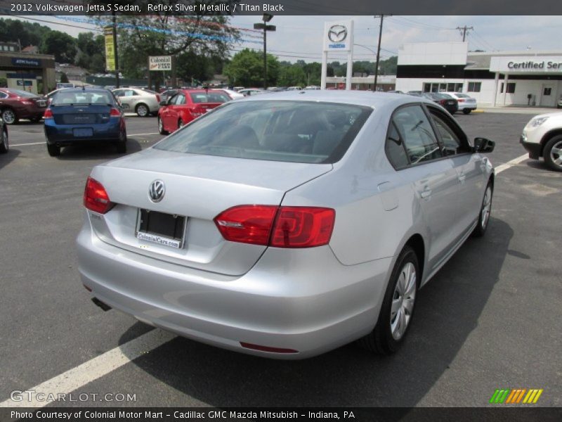 Reflex Silver Metallic / Titan Black 2012 Volkswagen Jetta S Sedan