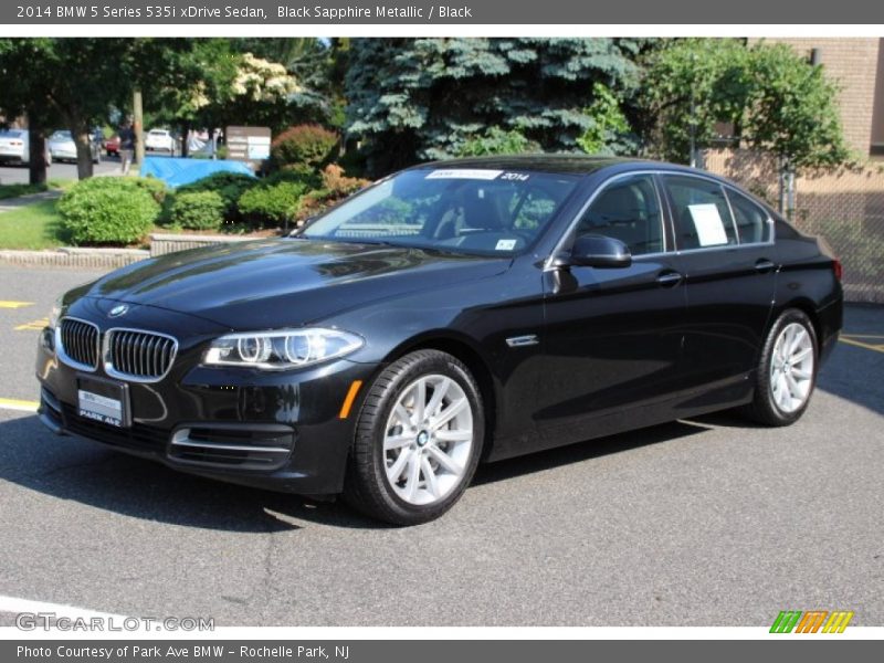 Black Sapphire Metallic / Black 2014 BMW 5 Series 535i xDrive Sedan