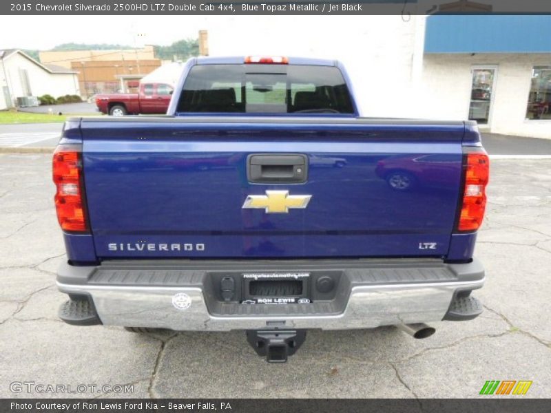 Blue Topaz Metallic / Jet Black 2015 Chevrolet Silverado 2500HD LTZ Double Cab 4x4