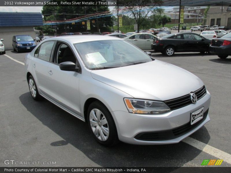 Reflex Silver Metallic / Titan Black 2012 Volkswagen Jetta S Sedan