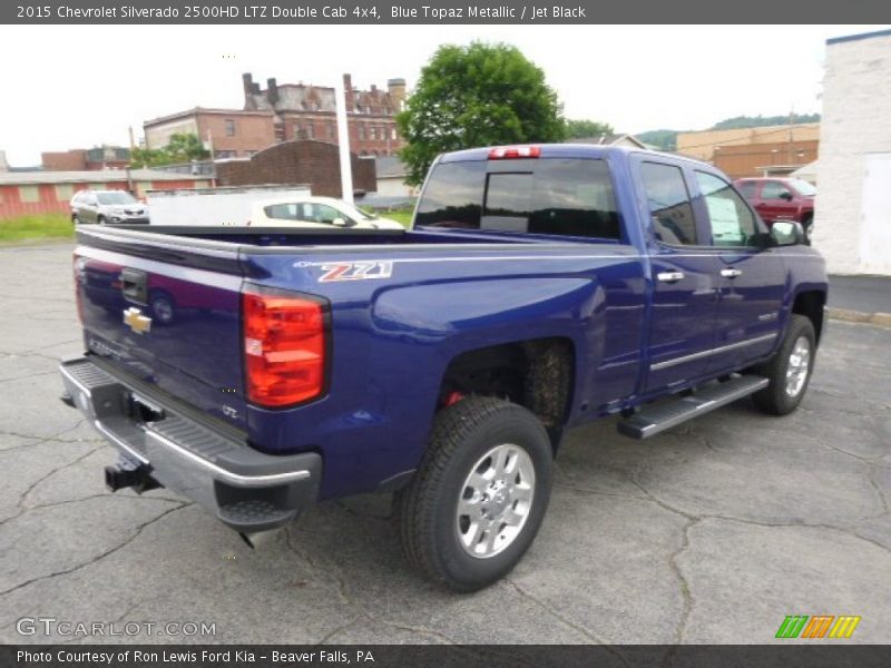 Blue Topaz Metallic / Jet Black 2015 Chevrolet Silverado 2500HD LTZ Double Cab 4x4