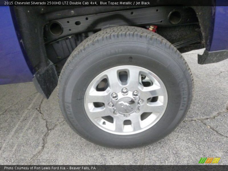 Blue Topaz Metallic / Jet Black 2015 Chevrolet Silverado 2500HD LTZ Double Cab 4x4