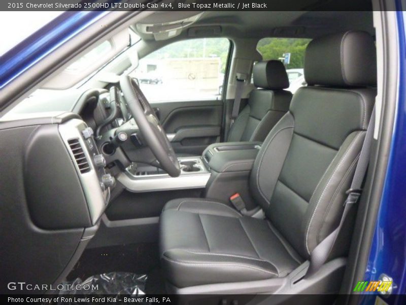 Blue Topaz Metallic / Jet Black 2015 Chevrolet Silverado 2500HD LTZ Double Cab 4x4