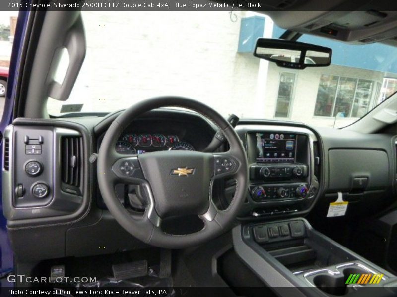 Blue Topaz Metallic / Jet Black 2015 Chevrolet Silverado 2500HD LTZ Double Cab 4x4