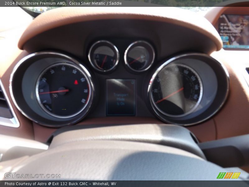 Cocoa Silver Metallic / Saddle 2014 Buick Encore Premium AWD