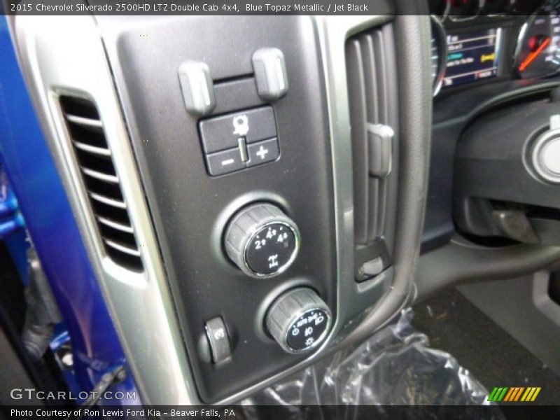 Blue Topaz Metallic / Jet Black 2015 Chevrolet Silverado 2500HD LTZ Double Cab 4x4
