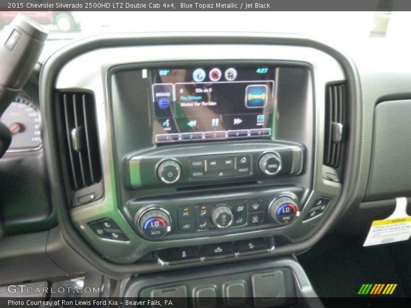 Blue Topaz Metallic / Jet Black 2015 Chevrolet Silverado 2500HD LTZ Double Cab 4x4