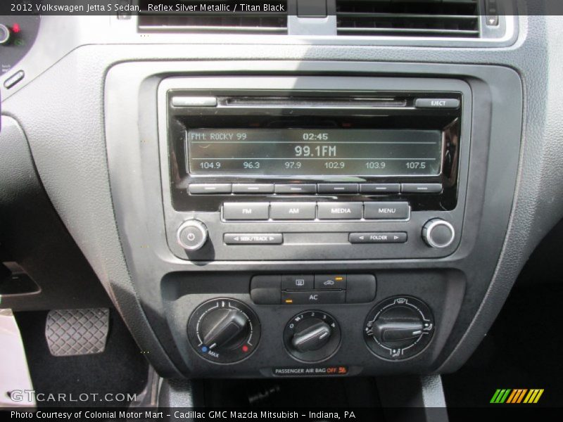Reflex Silver Metallic / Titan Black 2012 Volkswagen Jetta S Sedan