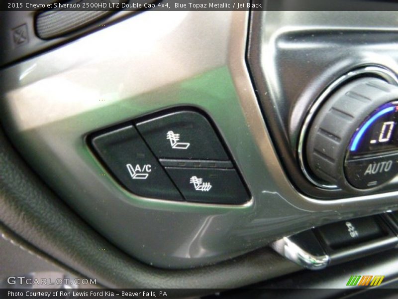 Blue Topaz Metallic / Jet Black 2015 Chevrolet Silverado 2500HD LTZ Double Cab 4x4