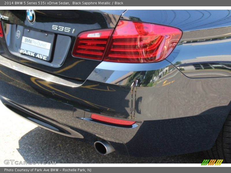 Black Sapphire Metallic / Black 2014 BMW 5 Series 535i xDrive Sedan