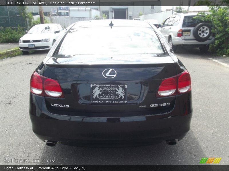Obsidian Black / Parchment 2010 Lexus GS 350 AWD