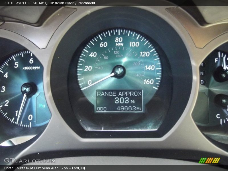 Obsidian Black / Parchment 2010 Lexus GS 350 AWD