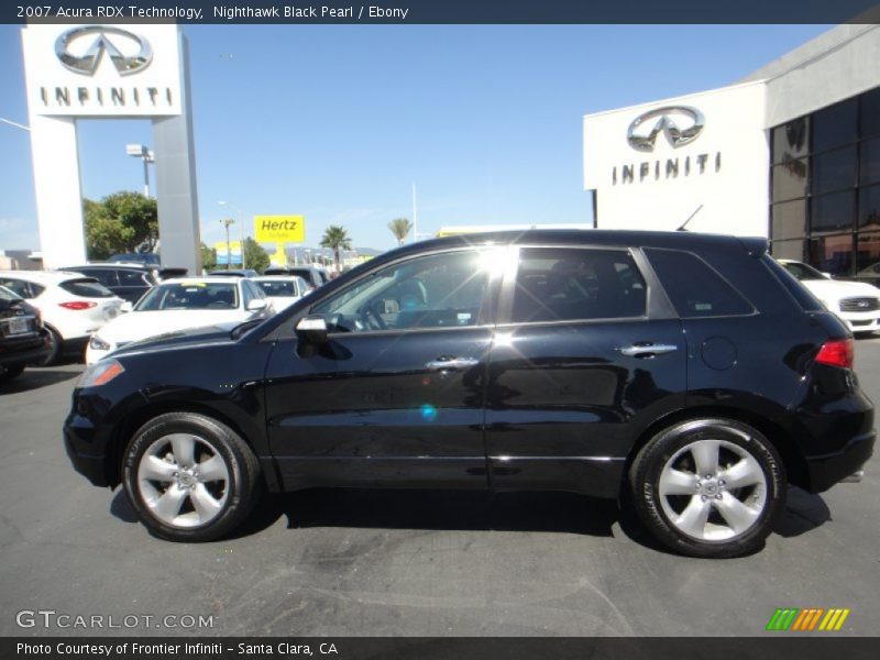 Nighthawk Black Pearl / Ebony 2007 Acura RDX Technology