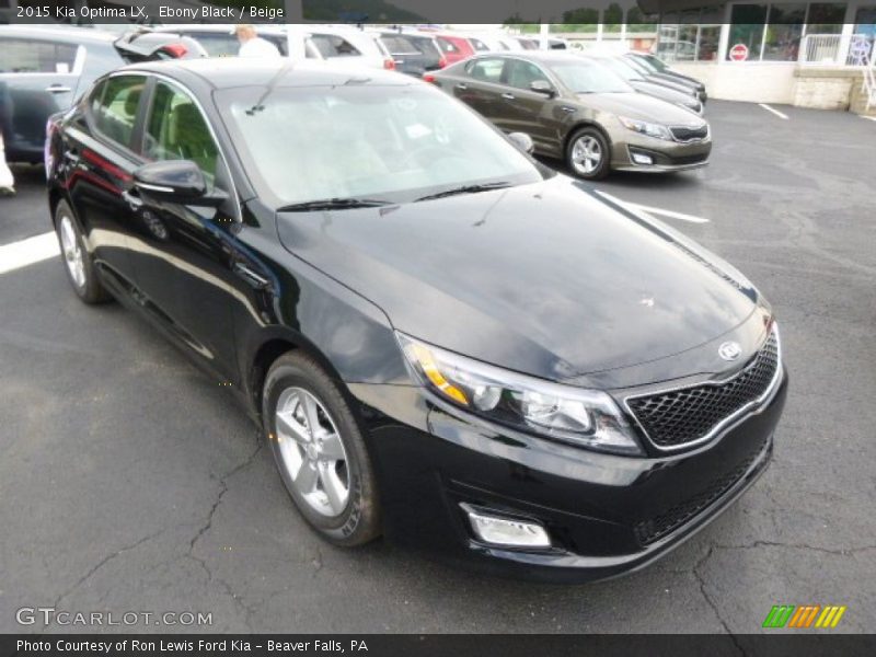 Ebony Black / Beige 2015 Kia Optima LX