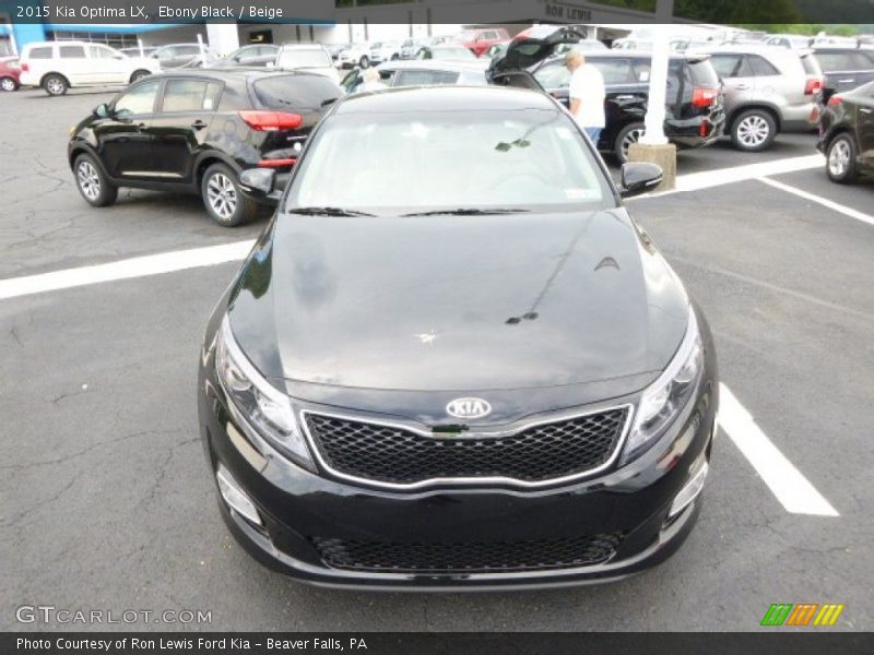 Ebony Black / Beige 2015 Kia Optima LX