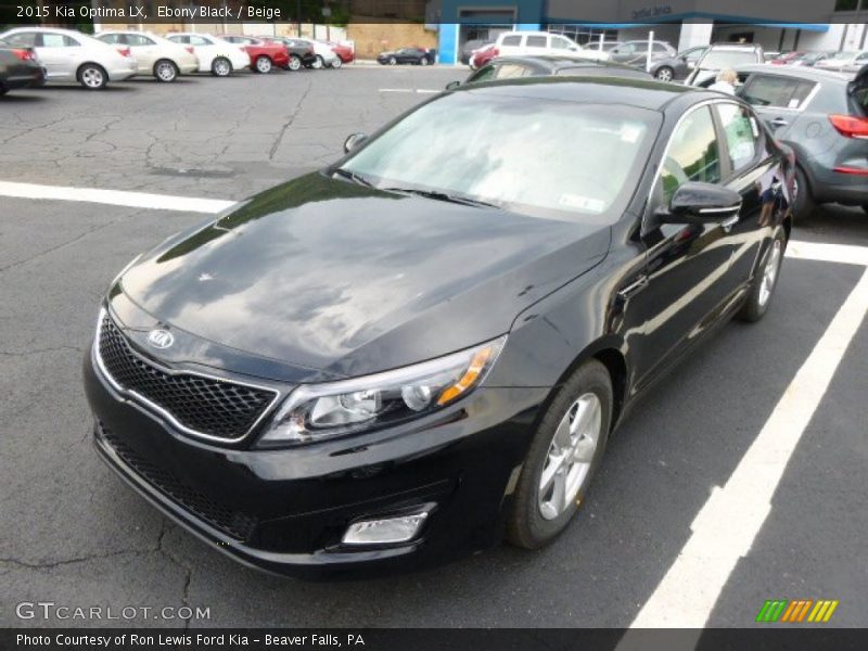 Ebony Black / Beige 2015 Kia Optima LX