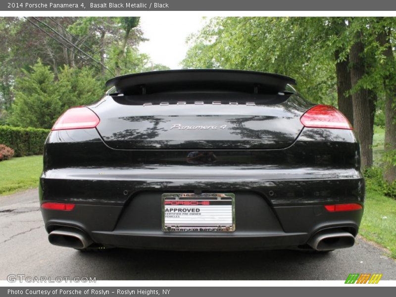 Basalt Black Metallic / Black 2014 Porsche Panamera 4