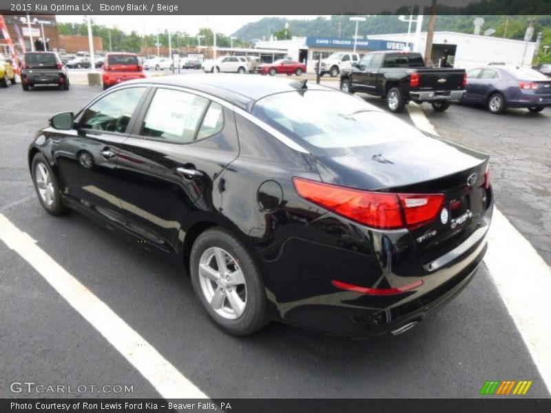 Ebony Black / Beige 2015 Kia Optima LX