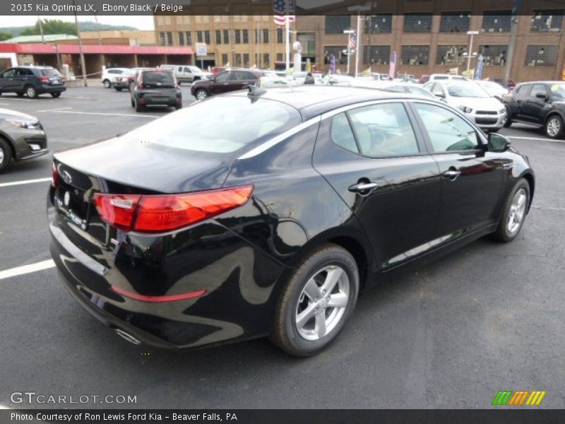 Ebony Black / Beige 2015 Kia Optima LX