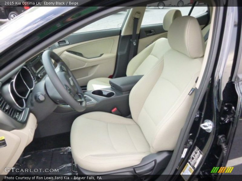Ebony Black / Beige 2015 Kia Optima LX