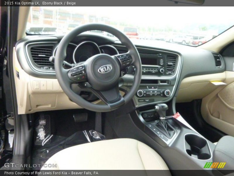  2015 Optima LX Beige Interior