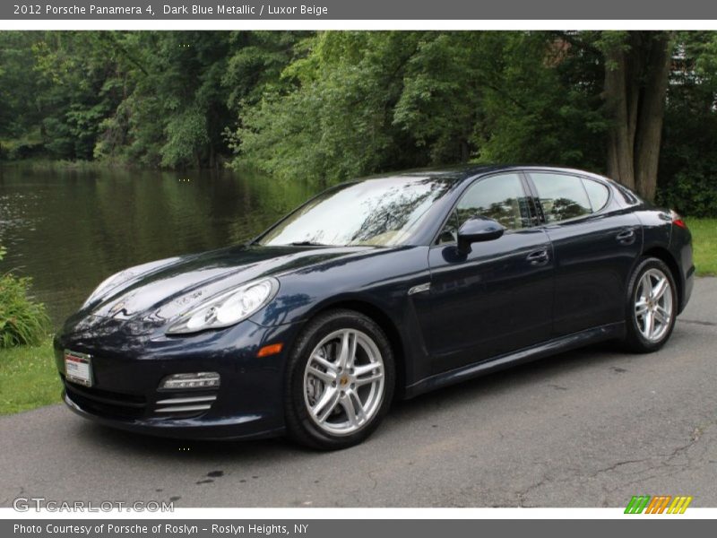 Dark Blue Metallic / Luxor Beige 2012 Porsche Panamera 4