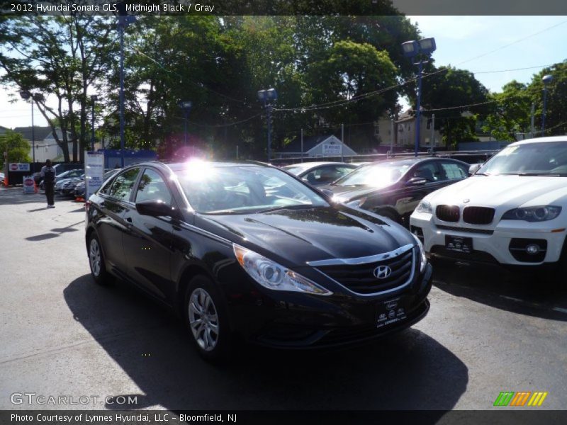 Midnight Black / Gray 2012 Hyundai Sonata GLS