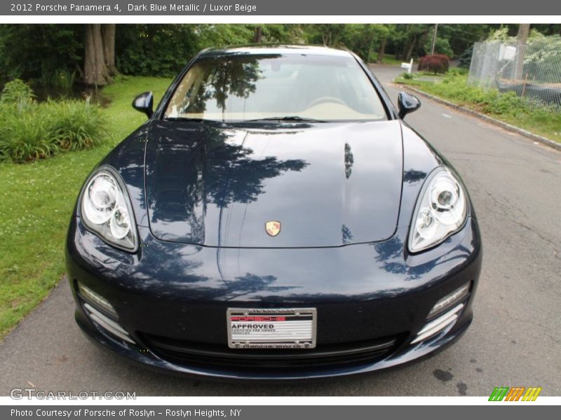 Dark Blue Metallic / Luxor Beige 2012 Porsche Panamera 4