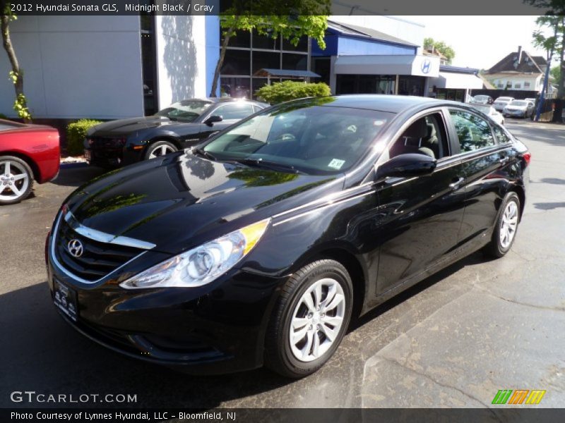 Midnight Black / Gray 2012 Hyundai Sonata GLS