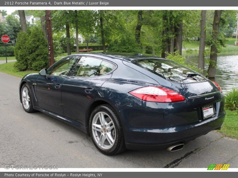 Dark Blue Metallic / Luxor Beige 2012 Porsche Panamera 4