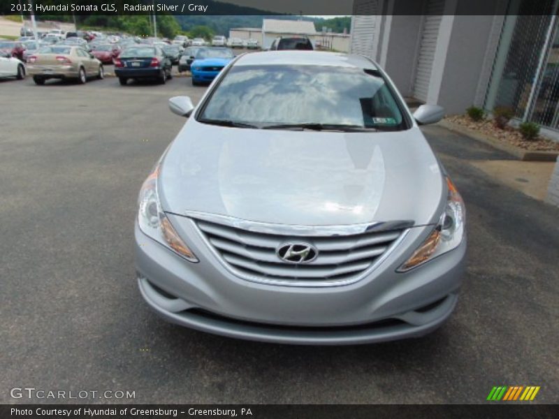 Radiant Silver / Gray 2012 Hyundai Sonata GLS