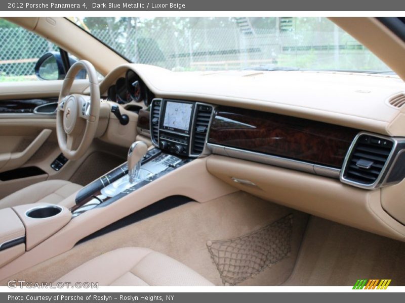Dark Blue Metallic / Luxor Beige 2012 Porsche Panamera 4