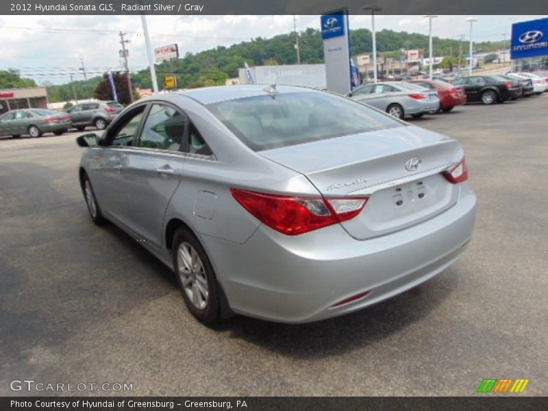 Radiant Silver / Gray 2012 Hyundai Sonata GLS