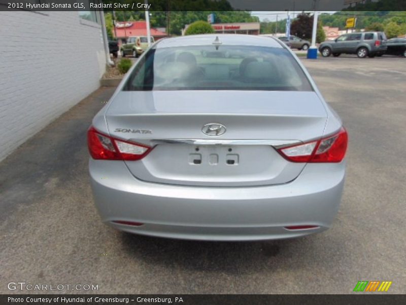 Radiant Silver / Gray 2012 Hyundai Sonata GLS