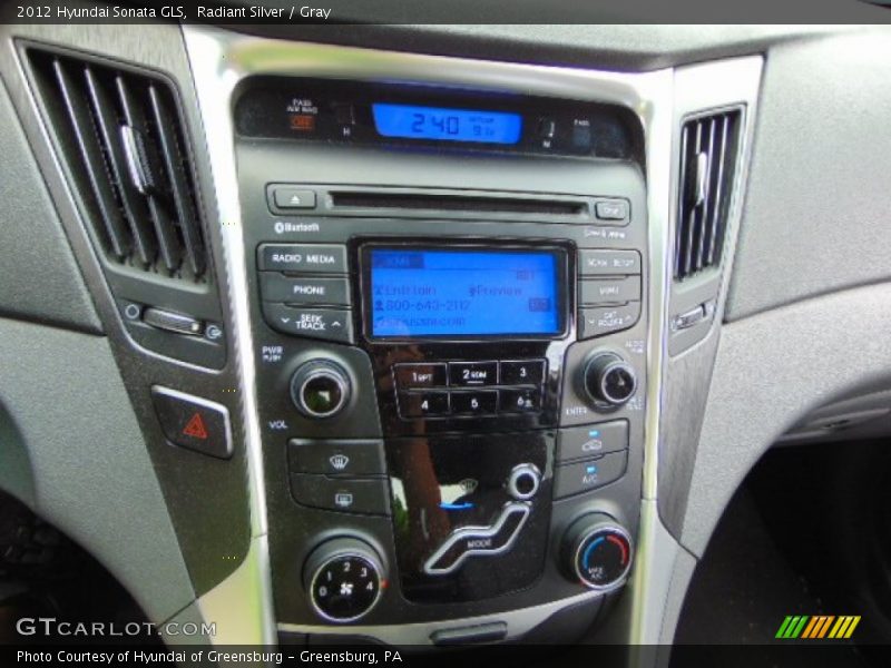 Radiant Silver / Gray 2012 Hyundai Sonata GLS