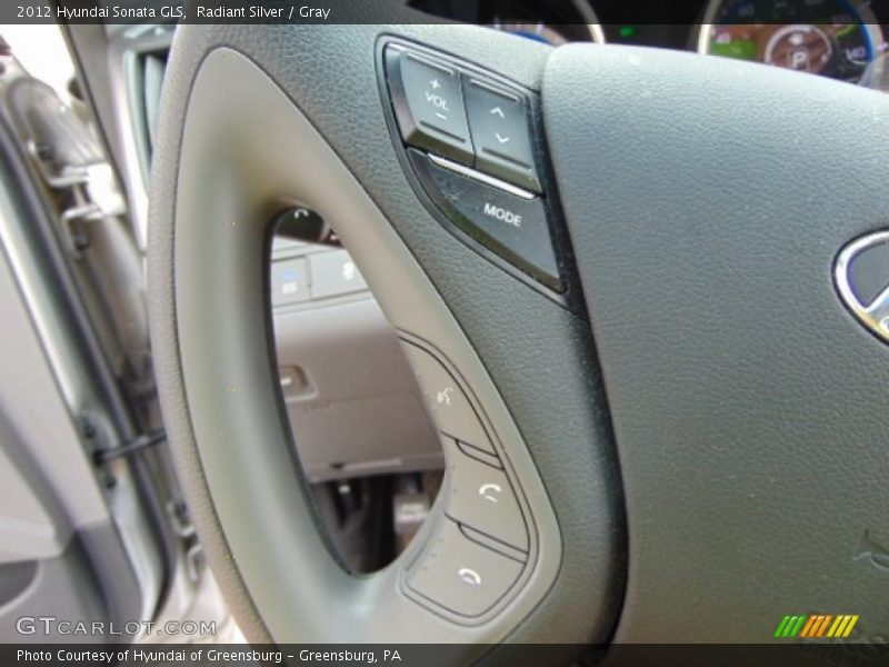 Radiant Silver / Gray 2012 Hyundai Sonata GLS